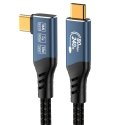 PremiumCord USB4™ Version 2.0 80Gbps 16K@60Hz 240W Thunderbolt 3 and 4 cable 0.8m curved PremiumCord USB4™ Version 2.0 80Gbps 16K@60Hz 240W Thunderbolt 3 and 4 cable 0.8m curved