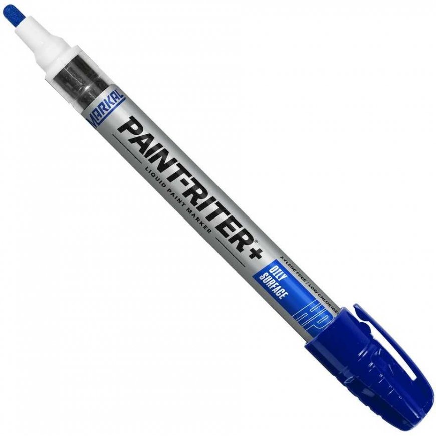 Markal Pro-Line HP Paint Marker BLUE 3mm for Oily Surfaces