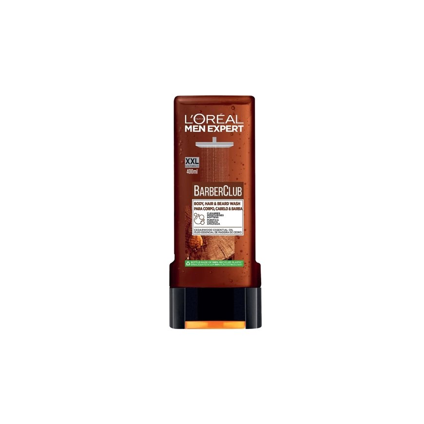 Moisturizing Shower Gel L'Oreal Make Up Men Expert Barber Club Cleanser (400 ml) – 2