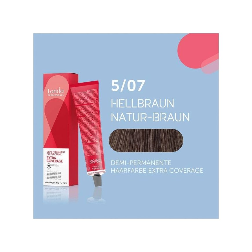 Londa Color juuksevärv 60ml - 5/07 Hele Loomulik Pruun