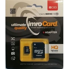 IMRO 10/8G ADP карта памяти 8 GB MicroSDHC Класс 10