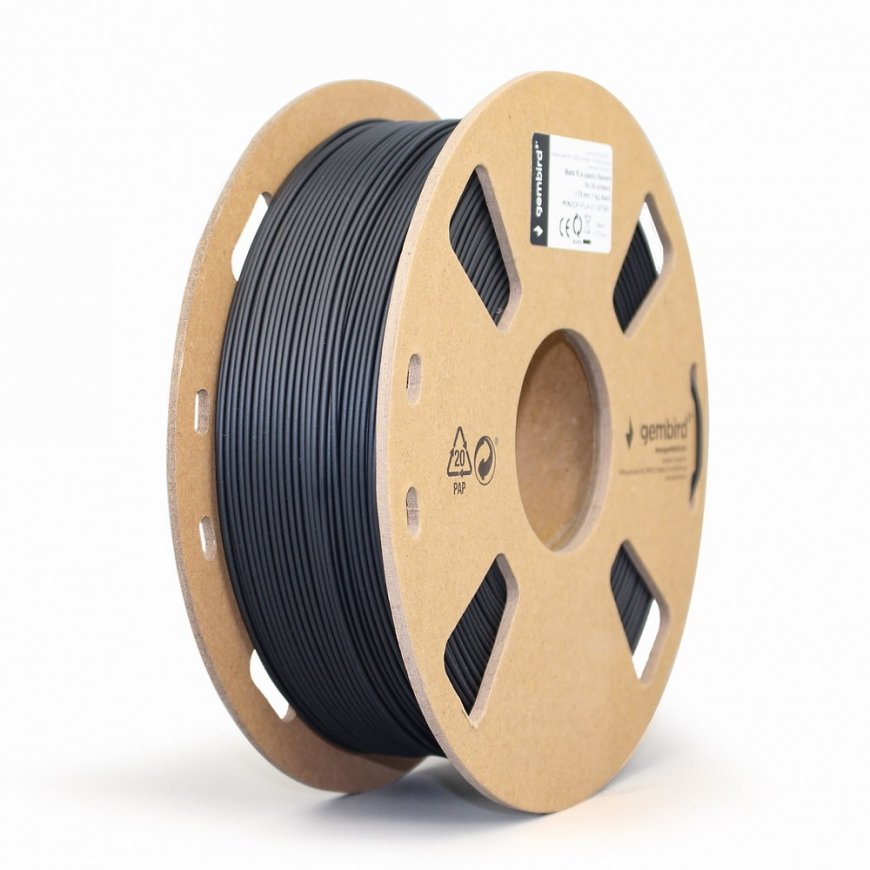 Gembird 3DP-PLA-01-MTBK 3D-tulostusmateriaali Polymaitohappo (PLA) musta 1,35 kg