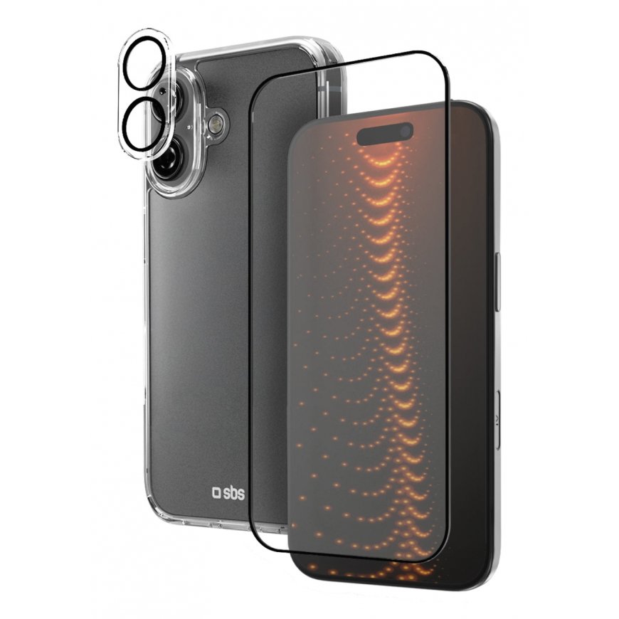 SBS TEKITD3OIP1661 mobiliojo telefono dėklas 15,5 cm (6.1") Juoda, Permatomas