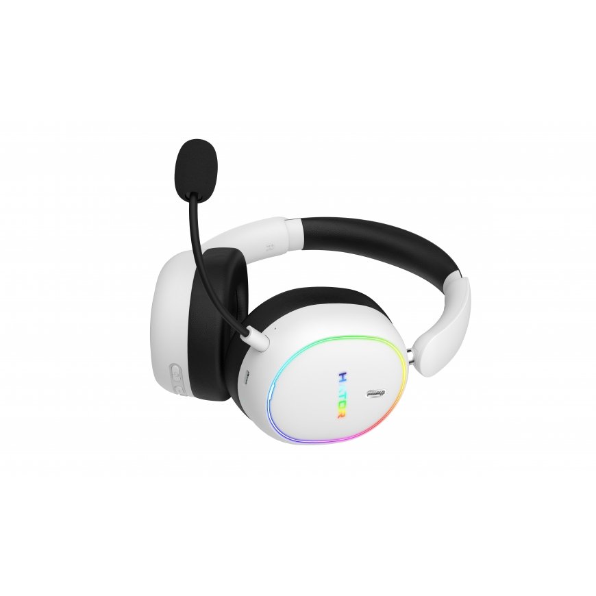 HATOR Phoenix 2 Wireless Austiņas Vadu & Bezvadu Speļu USB Type-C / USB Type-A Bluetooth Balts – 4