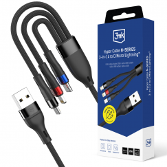 3mk Hyper Cable N-SERIES 3 in 1 USB-A | Lightning | Micro 1.2m 9