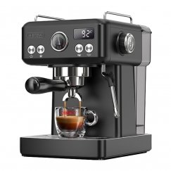 HiBREW H10A stūmoklinė espresso mašina su temperatūros kontrolė (juoda)