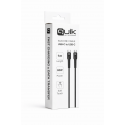 Quik Accessories QK-1011 Soft Silicone 60W Uzlādes un datu Kabelis USB-C uz USB-C 1m