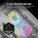 Corsair 2500X RGB „Micro Tower“ Balta Corsair 2500X RGB „Micro Tower“ Balta