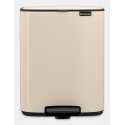 Brabantia Bo Pedal Bin 12 L Stačiakampio formos Plienas Rusvai gelsvas Brabantia Bo Pedal Bin 12 L Stačiakampio formos Plienas Rusvai gelsvas