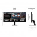 LG 29U511A-B tietokoneen litteä näyttö 73,7 cm (29") 2560 x 1080 pikseliä WFHD LCD musta LG 29U511A-B tietokoneen litteä näyttö 73,7 cm (29") 2560 x 1080 pikseliä WFHD LCD musta