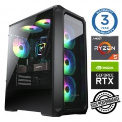 INTOP Ryzen 5 3600 16GB 500SSD M.2 NVME+2TB RTX3050 6GB no-OS