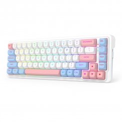REDRAGON K709WBP-RGB-PRO NOVA клавиатура USB + RF Wireless + Bluetooth Белый, Синий