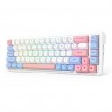 REDRAGON K709WBP-RGB-PRO NOVA näppäimistö USB + RF Wireless + Bluetooth Valkoinen, Sininen REDRAGON K709WBP-RGB-PRO NOVA näppäimistö USB + RF Wireless + Bluetooth Valkoinen, Sininen