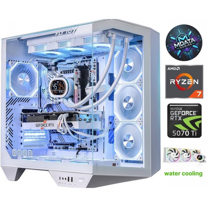 MDATA GAMING ArcticX Pro Ryzen 7 7800X3D 64GB 2TB SSD RTX 5070Ti NoOS – 2