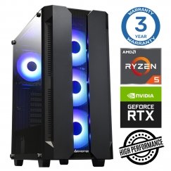 INTOP Ryzen 5 3600 16GB 250SSD M.2 NVME+2TB RTX3050 6GB no-OS