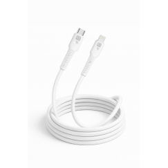 Quik Accessories QK-1022 Soft Silicone 27W Uzlādes un datu Kabelis USB-C uz Lightning 1m