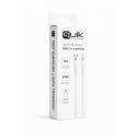 Quik Accessories QK-1022 Soft Silicone 27W Uzlādes un datu Kabelis USB-C uz Lightning 1m