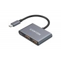 CANYON centrālā vienība DS-3 3in1 USB-C Tumšs CANYON centrālā vienība DS-3 3in1 USB-C Tumšs