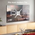 ONKRON Tilting and swiveling TV bracket for 32"-65" max 77 lbs, white ONKRON Tilting and swiveling TV bracket for 32"-65" max 77 lbs, white