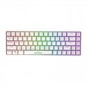 Fifine GK1W mehāniskā tastatūra, 65% RGB (balta)
