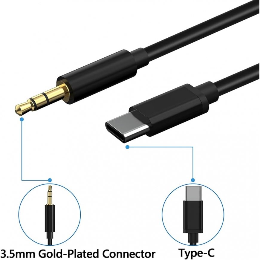 Riff USB Type-C - 3.5 mm -adapteri Valkoinen