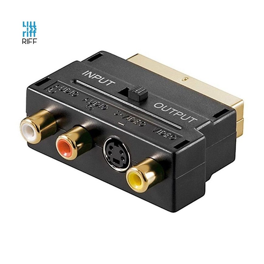 Riff SCART uz 3RCA + S-Video