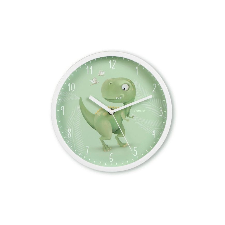 Hama Cebu Quartz clock Круглый Зеленый, Белый