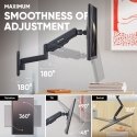 ONKRON G150-B monitor mount / stand 86.4 cm (34") Wall Black