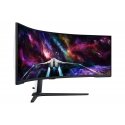 Samsung G95NC PC lamekuvar 144,8 cm (57") 7680 x 2160 pikslit Dual UHD LED Must, Valge