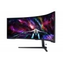 Samsung G95NC tietokoneen litteä näyttö 144,8 cm (57") 7680 x 2160 pikseliä Dual UHD LED musta, Valk