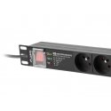 Lanberg PDU-PRO-07E-0200-BK maitinimo paskirstymo įrenginys 6 AC išvestis(ys / čių) 1U Juoda Lanberg PDU-PRO-07E-0200-BK maitinimo paskirstymo įrenginys 6 AC išvestis(ys / čių) 1U Juoda