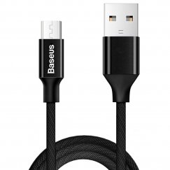 Baseus 6953156260733 USB-kaapeli USB 2.0 1,5 m USB A Micro-USB B musta