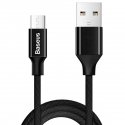 Baseus 6953156260733 USB-kaapeli USB 2.0 1,5 m USB A Micro-USB B musta Baseus 6953156260733 USB-kaapeli USB 2.0 1,5 m USB A Micro-USB B musta