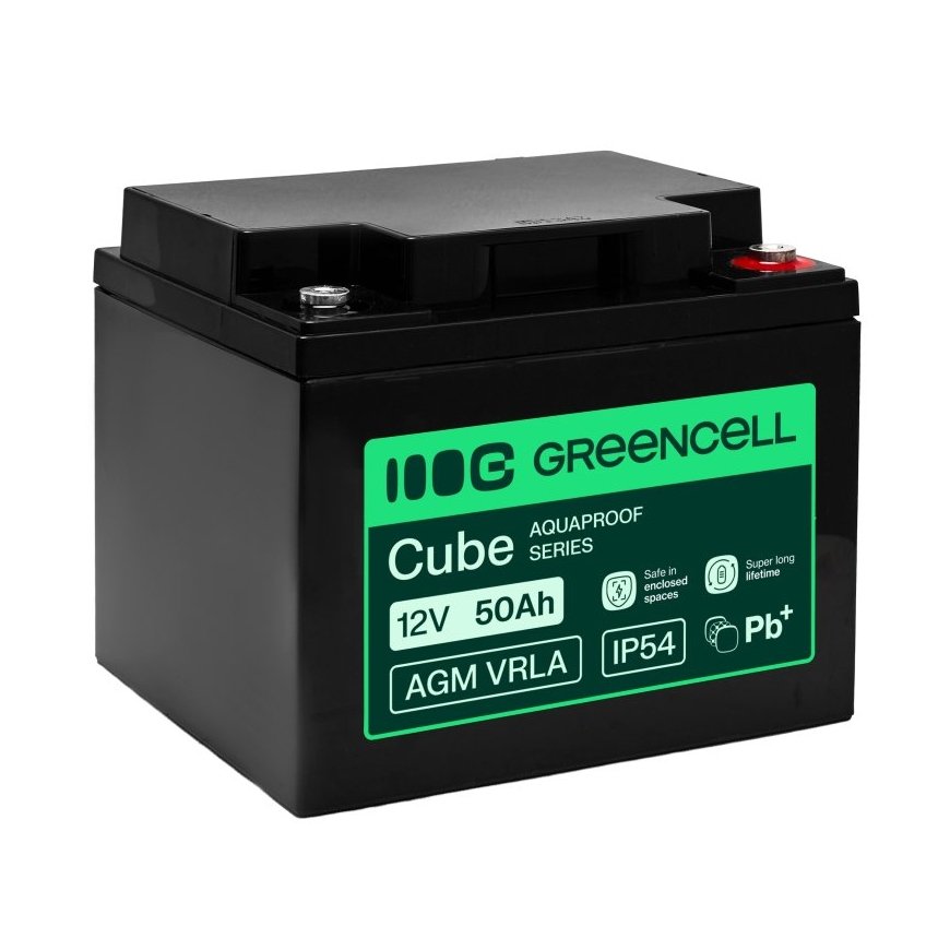 Green Cell AGM12V50AH-H UPS akumuliatorius Rūgštinis akumuliatorius (VRLA) 12 V 50 Ah