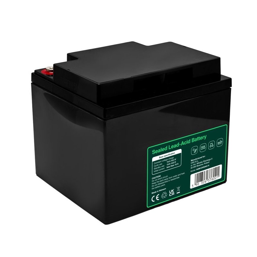 Green Cell AGM12V50AH-H UPS akumuliatorius Rūgštinis akumuliatorius (VRLA) 12 V 50 Ah – 4