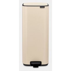 Brabantia Bo Pedal Bin 30 L Suorakulmainen Terästä Beige