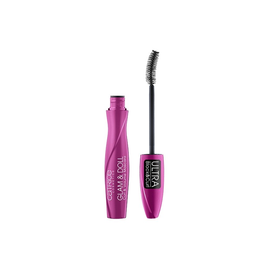CATRICE Glam & Doll Curl & Volume ripsien maskara 010 Black 10 ml