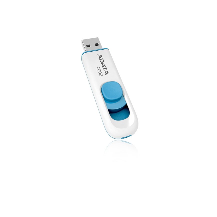 ADATA 32GB C008 USB-muisti USB A-tyyppi 2.0 Sininen, Valkoinen
