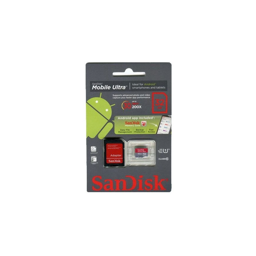SanDisk 32GB Android Ultra microSDHC Klass 10 – 2
