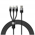 Baseus SUP0002696 USB kabelis USB 3.2 Gen 1 (3.1 Gen 1) 1,2 m USB A USB C/Micro USB-A/Lightning Meln Baseus SUP0002696 USB kabelis USB 3.2 Gen 1 (3.1 Gen 1) 1,2 m USB A USB C/Micro USB-A/Lightning Meln