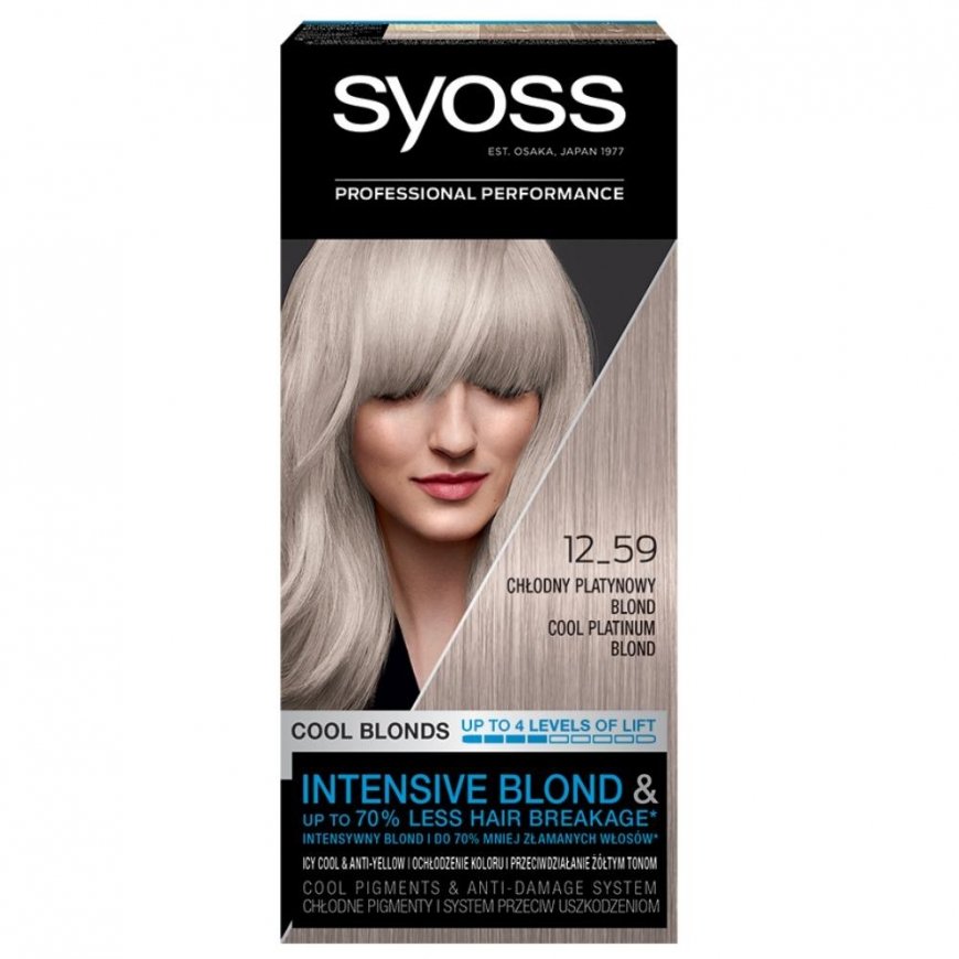 Syoss pastāvīgā krāsošana pastāvīga blondā matu