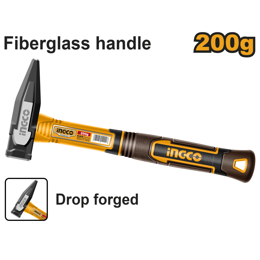 Ingco HMH82200 Hammer 200g fibreglass