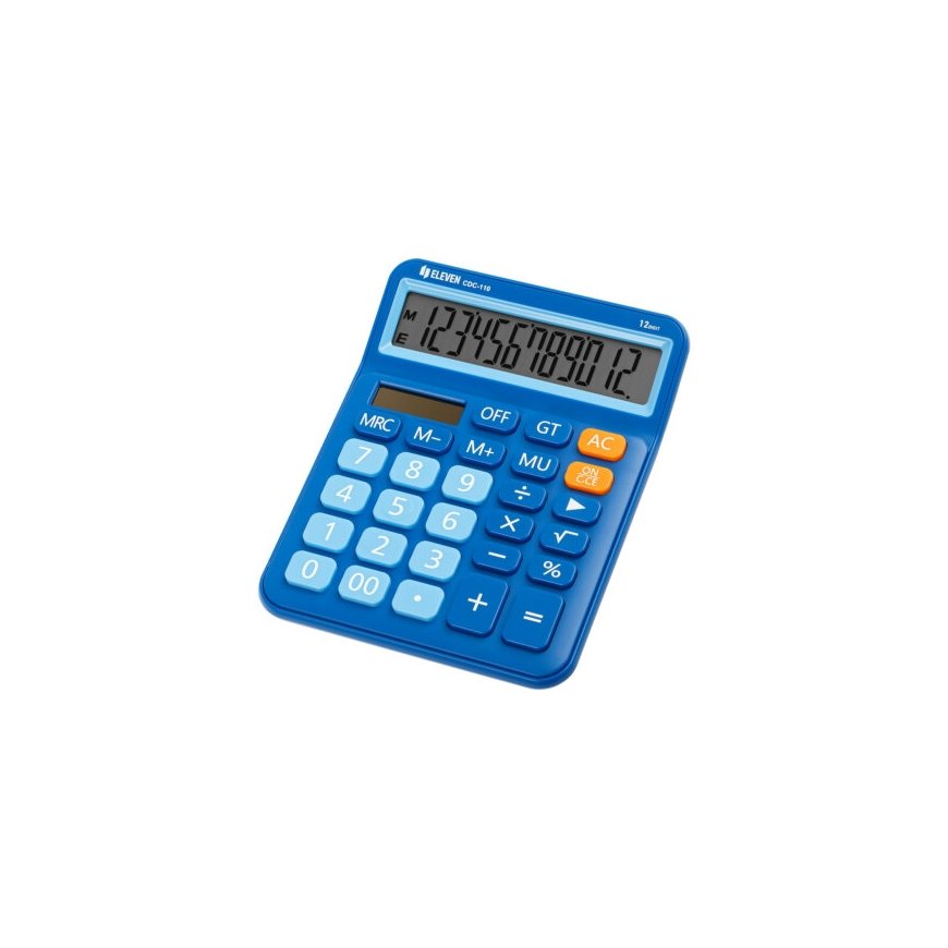 Eleven ELEVEN Calculator Sinine kontoriskalkulaator, helesinised numbrinupud, CDC110BL