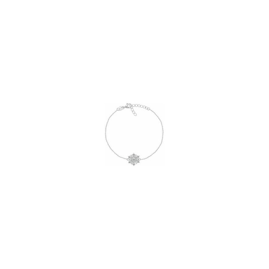 Brilio Silver Silver bracelet with zircons Snowflake BRC253W