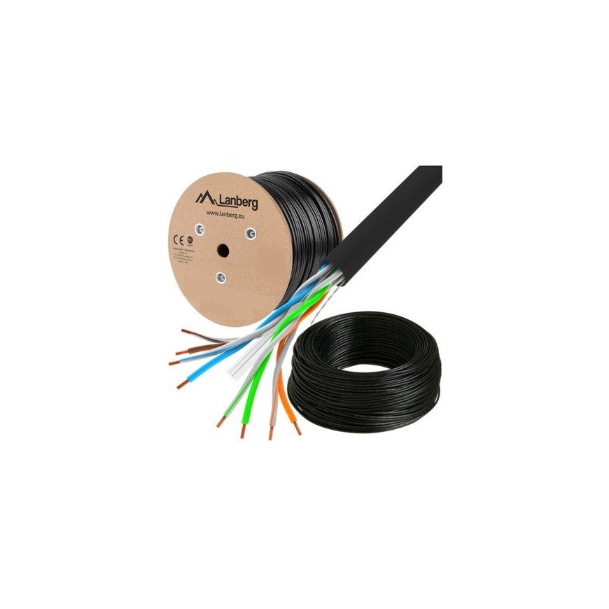 DIGITSAT UTP Cat.6 CU PVC 100m, gray, for indoor use