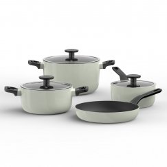 BergHOFF Glints Sage 7 daļu nelipīga katlu komplekts