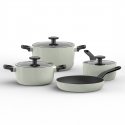 BergHOFF Glints Sage 7 предметный набор кастрюль с антипригарным покрытием