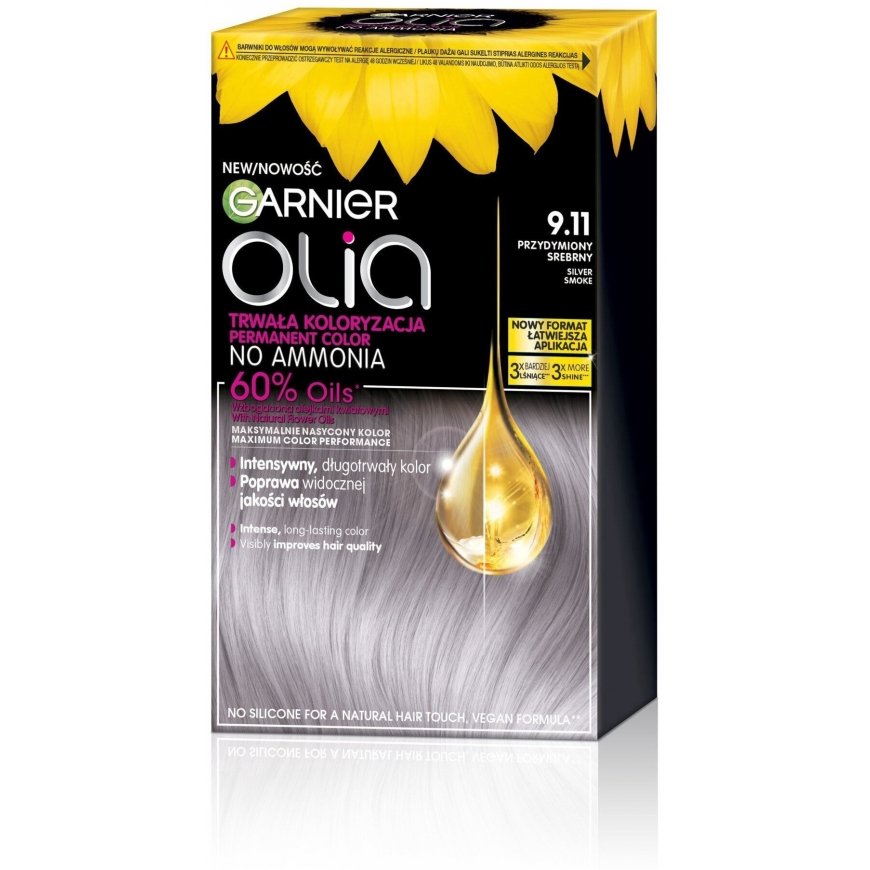 Garnier Olia Permanent Color 9.11 Smoky Silver – 2