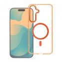 Nešatav inimene Futeraal FRAME CLEAR HYBRID MAG COVER, ühilduv MagSafe'iga SAMSUNG S26 oranž. Nešatav inimene Futeraal FRAME CLEAR HYBRID MAG COVER, ühilduv MagSafe'iga SAMSUNG S26 oranž.