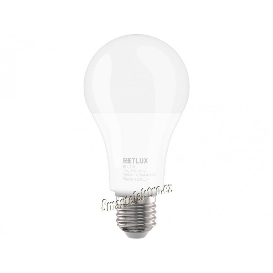 RLL 610 A70 E27 spuldze 15W WW D RETLUX